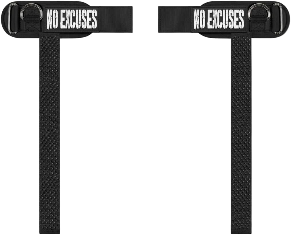 Weight Lifting Straps with Cuffed D Ring, Wrist Support for Men, Heavy Duty Thick Comfortable Lifting Straps, Secure Fit, Enhanced Grip, Straps for Weightlifting & Gym Training, Black