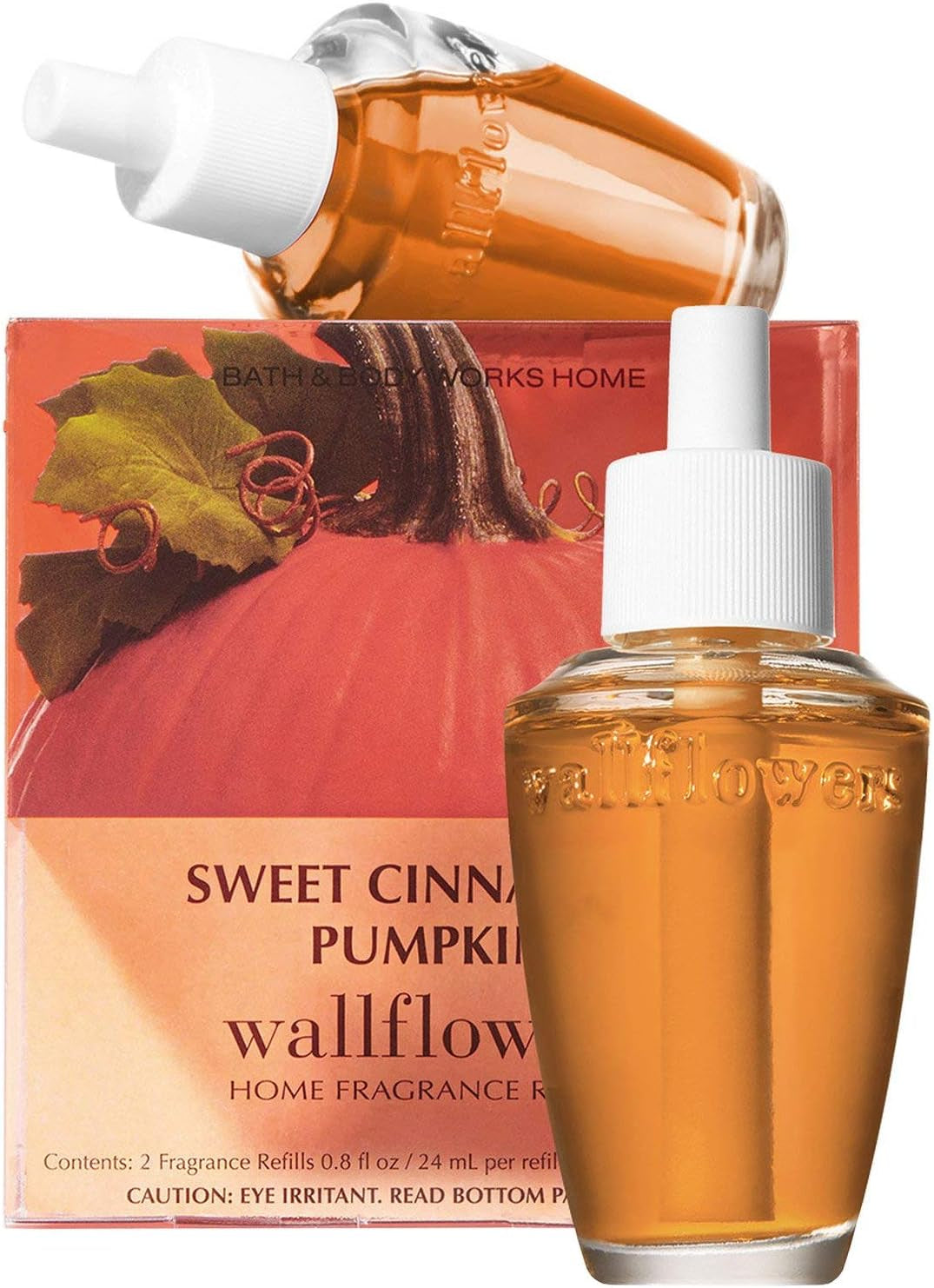 Sweet Cinnamon Pumpkin Wallflowers Home Fragrance Refills, 2-Pack (1.6 Fl Oz Total)