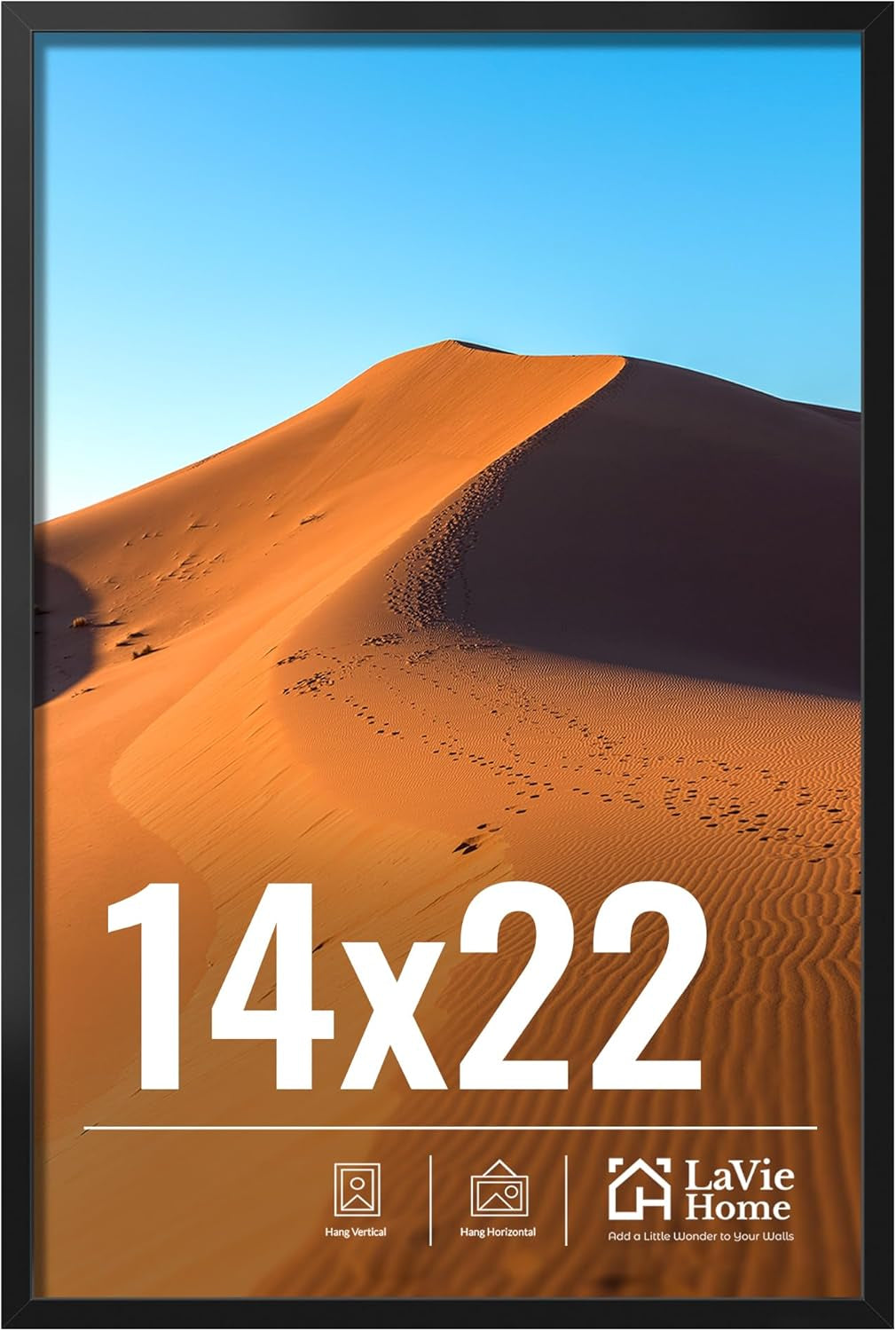 11x14 Black Picture Frame – Wall Display Classic Collection