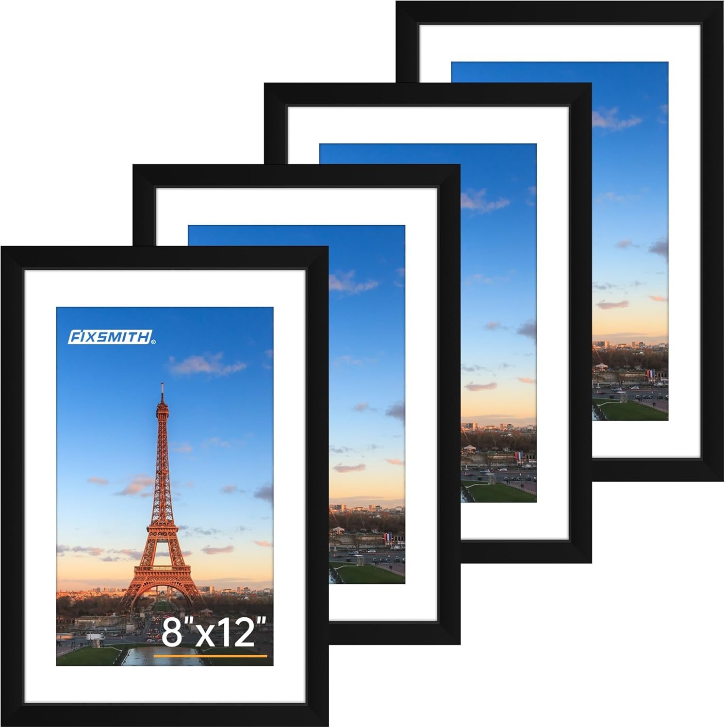 8x10 Picture Frames Set of 2 – Black Wall or Tabletop Display