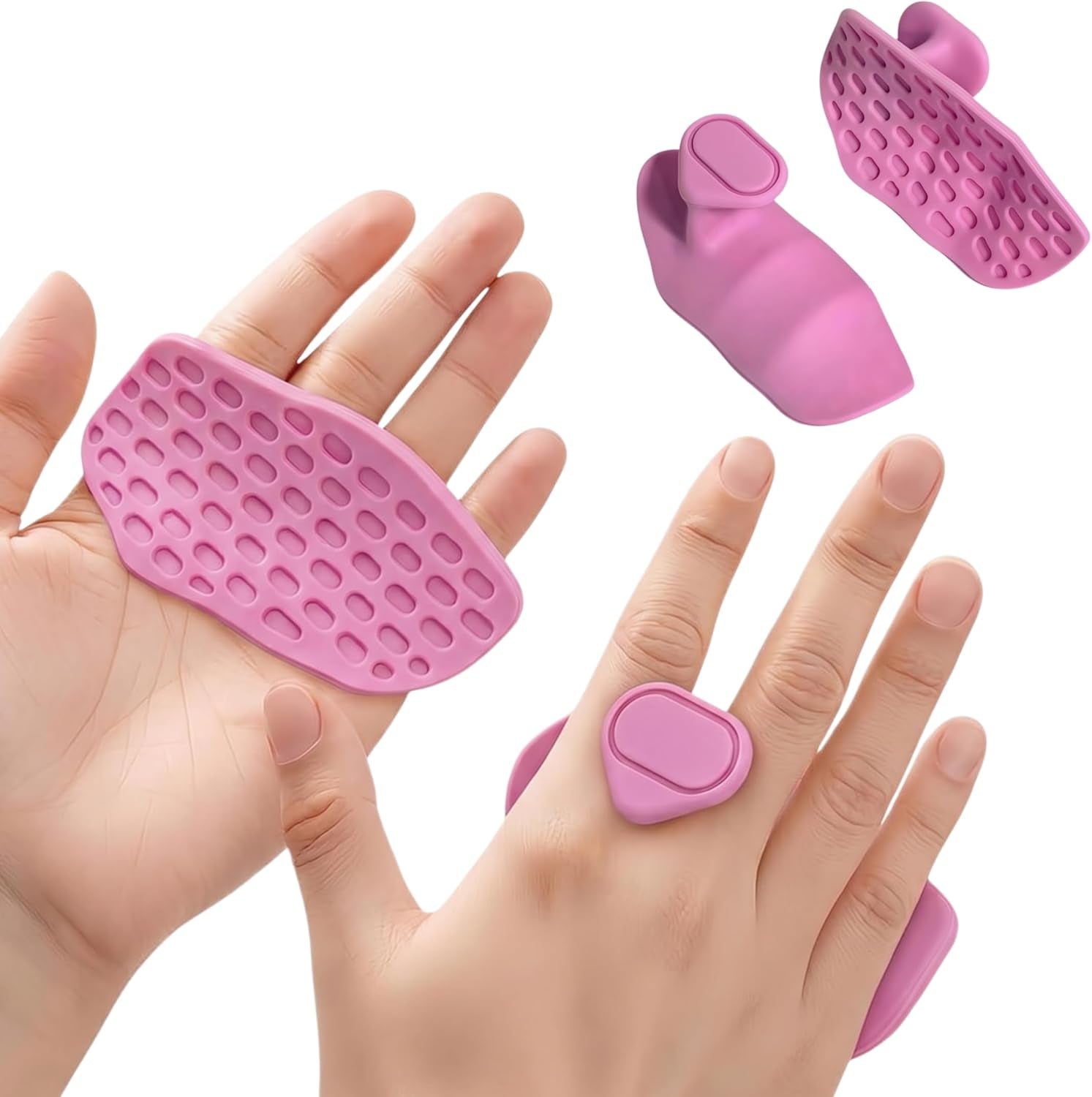 Anti-Slip Workout Grips, Ergonomic Workout Gloves, Weight Lifting Grips, for Men and Women, Silicone Gym Grips Pads, Soft, Palm Protection, Suitable for Various Fitness Training