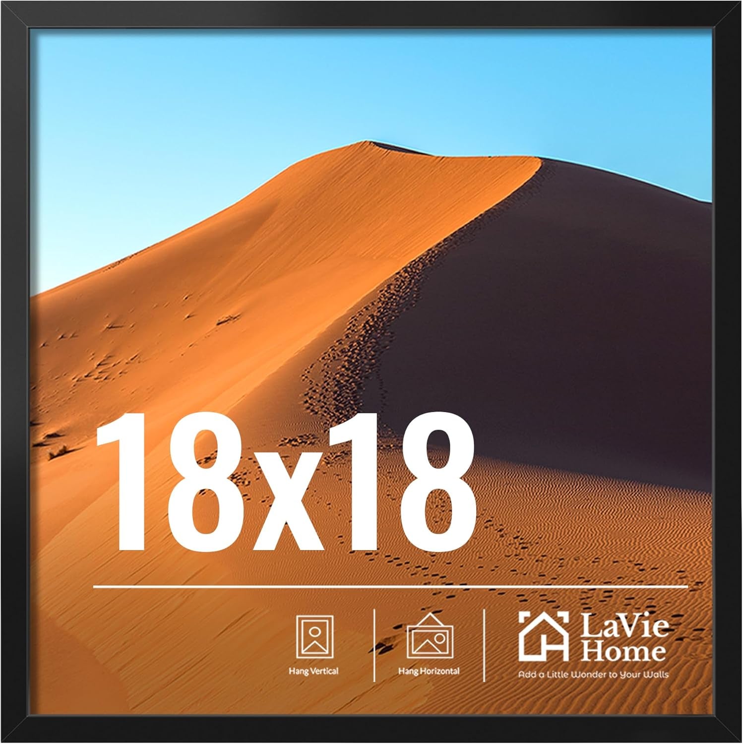 11x14 Black Picture Frame – Wall Display Classic Collection