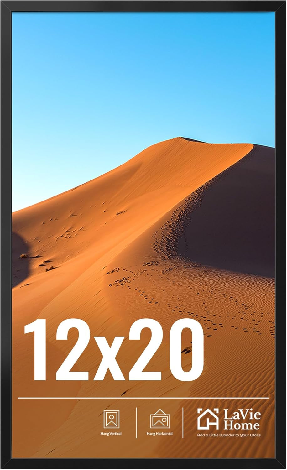 11x14 Black Picture Frame – Wall Display Classic Collection