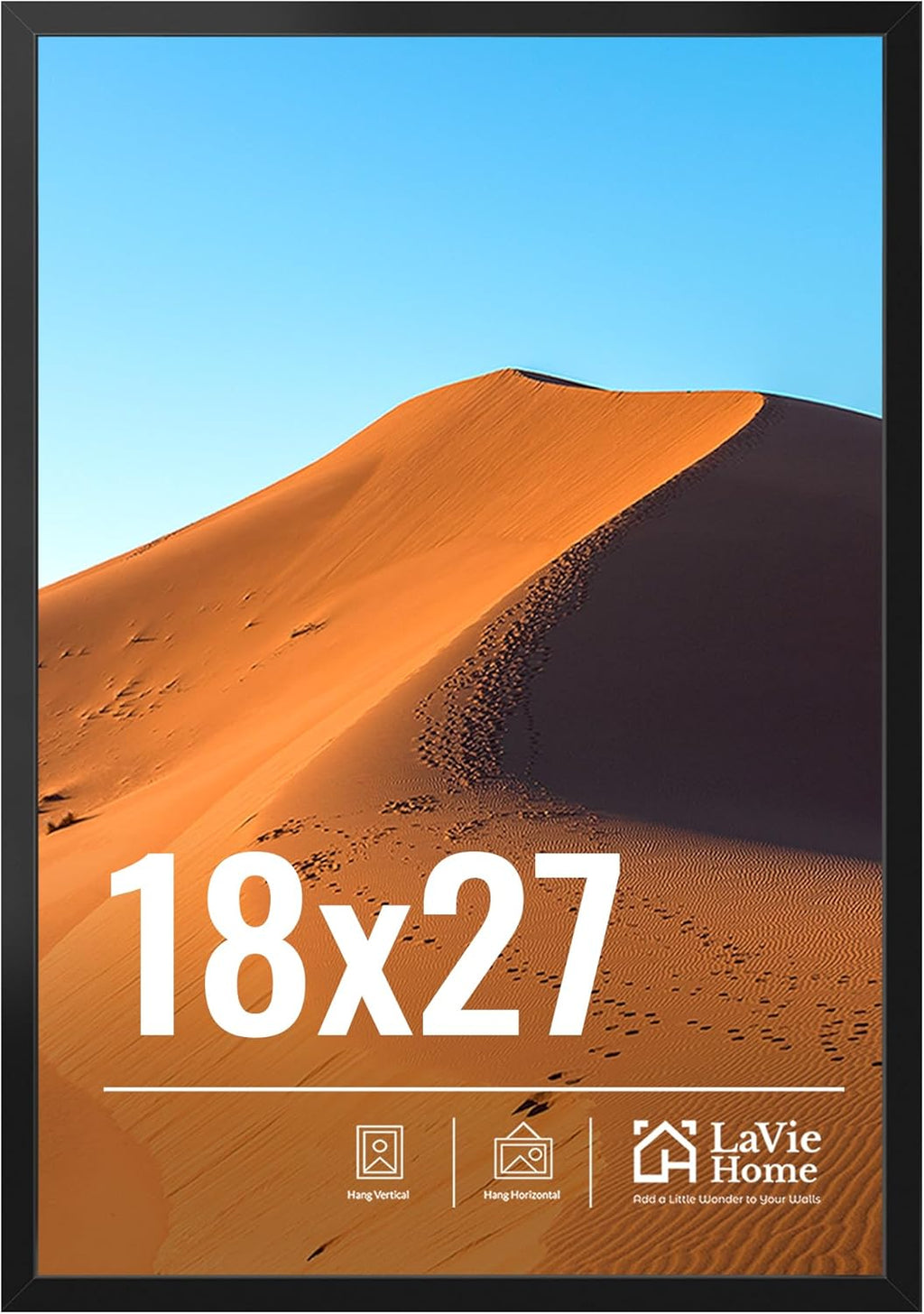 11x14 Black Picture Frame – Wall Display Classic Collection