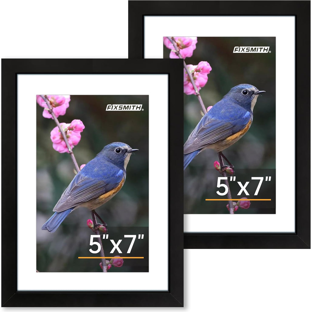 8x10 Picture Frames Set of 2 – Black Wall or Tabletop Display