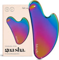 Stainless Steel Gua Sha Facial Tools - Guasha Tool for Face, Face Sculpting Tool, Jawline Shaper, Double Chin Reducer Gua Sha Tools, Lymphatic Drainage Massager, Facial Skin Care, Iridescent