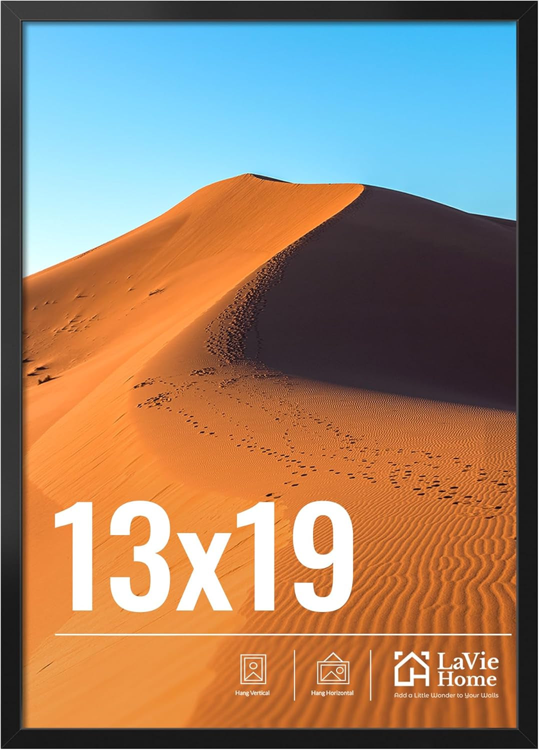 11x14 Black Picture Frame – Wall Display Classic Collection