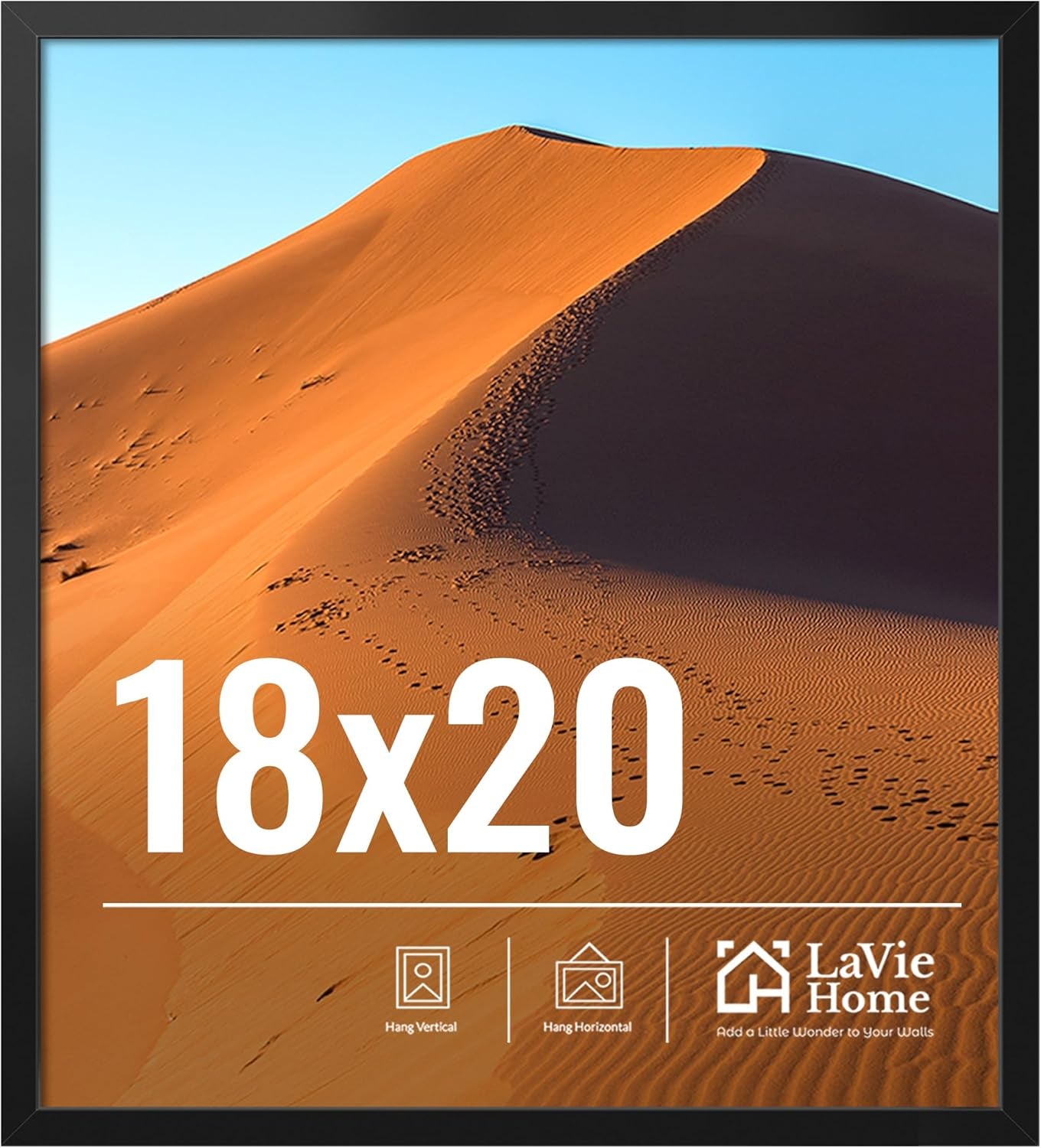 11x14 Black Picture Frame – Wall Display Classic Collection