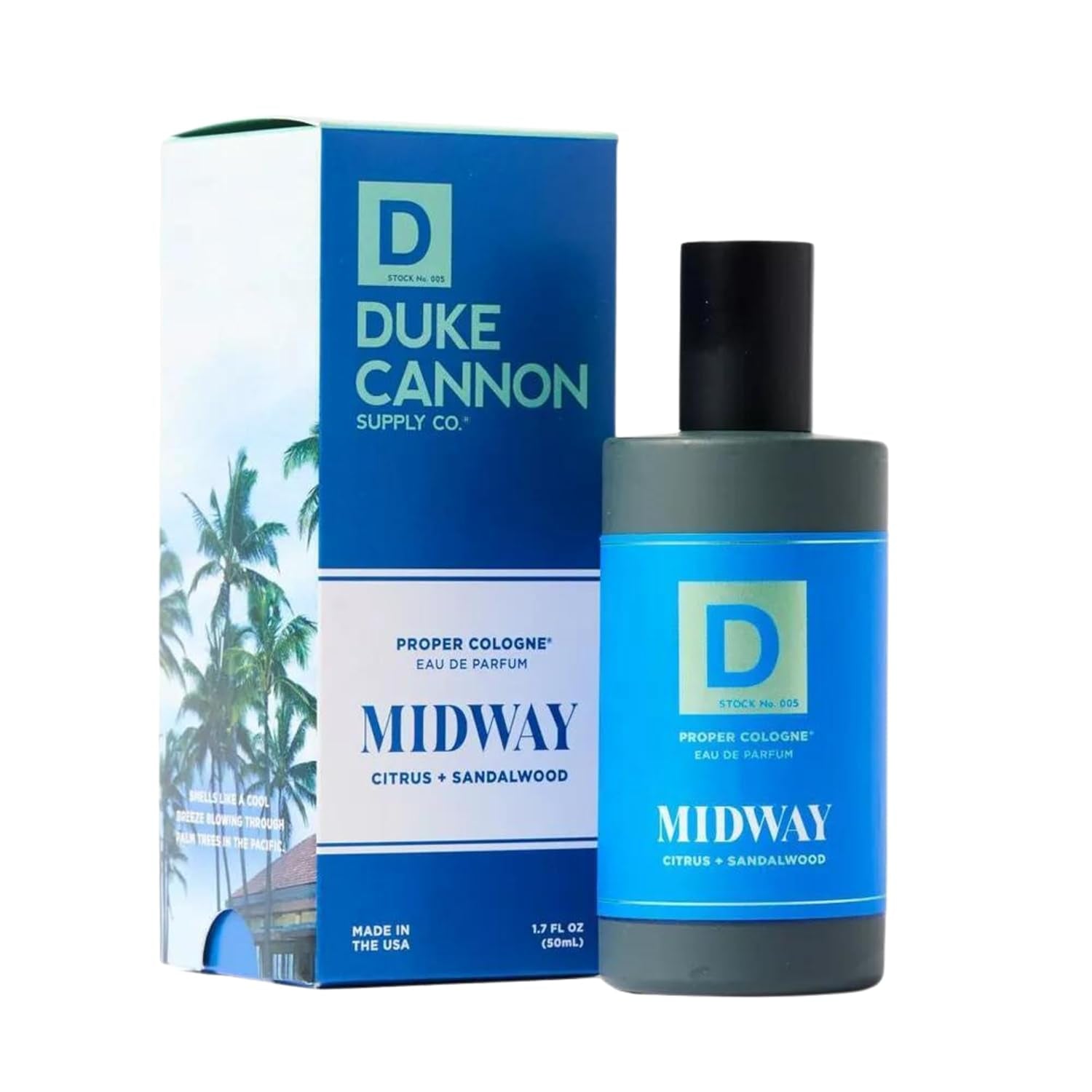 Duke Cannon Proper Cologne Seawolf | Men'S Eau De Parfum | Driftwood and Coastal Air | Subtle, Fresh Long-Lasting Scent | 1.7 Fl Oz