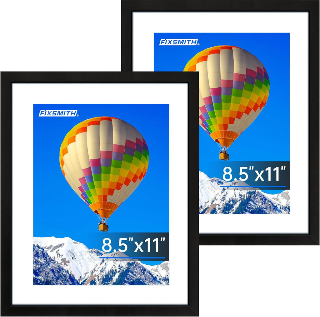 8x10 Picture Frames Set of 2 – Black Wall or Tabletop Display