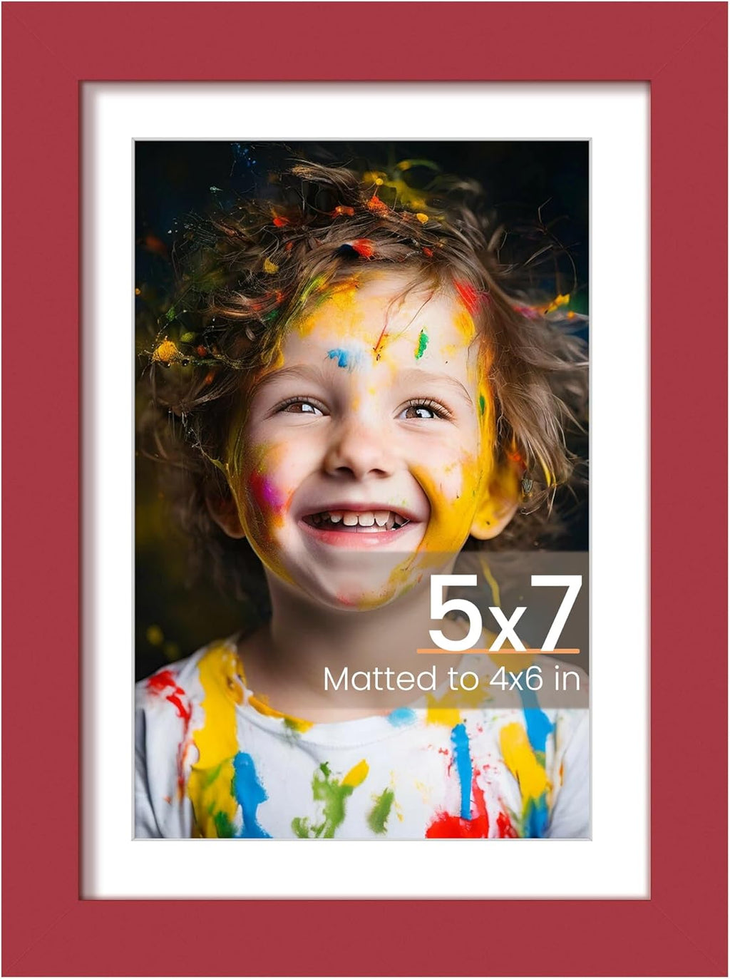 8.5x11 Black Picture Frame – Wall Hanging Display with Mat