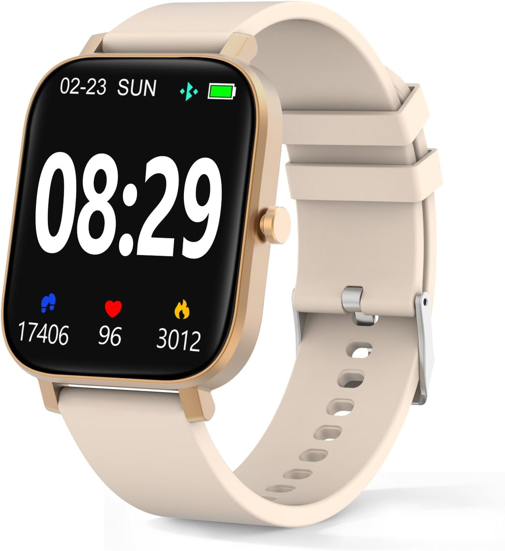 Smart Watch for Men Women Smartwatch 1.83" for Iphone Samsung Android Phone Compatible, Fitness Tracker Watch with Pedometer, Heart Rate/Sleep Monitor, Blood Oxygen, IP68 Waterproof