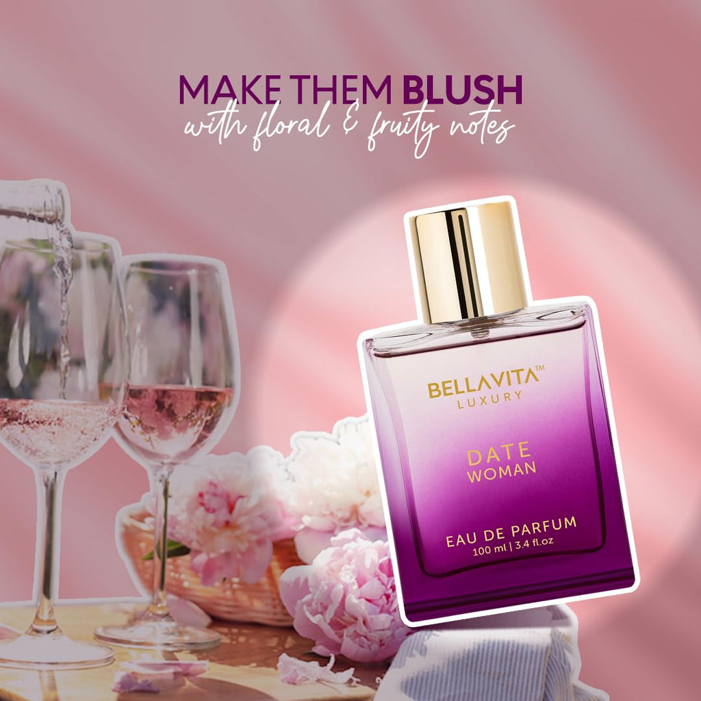 Luxury DATE Eau De Parfum | 100 Ml (3.4 Fl.Oz.) | Perfume for Women | Floral, Pink Pepper, Jasmine, and Moss Notes | Long Lasting Women'S Fragrance