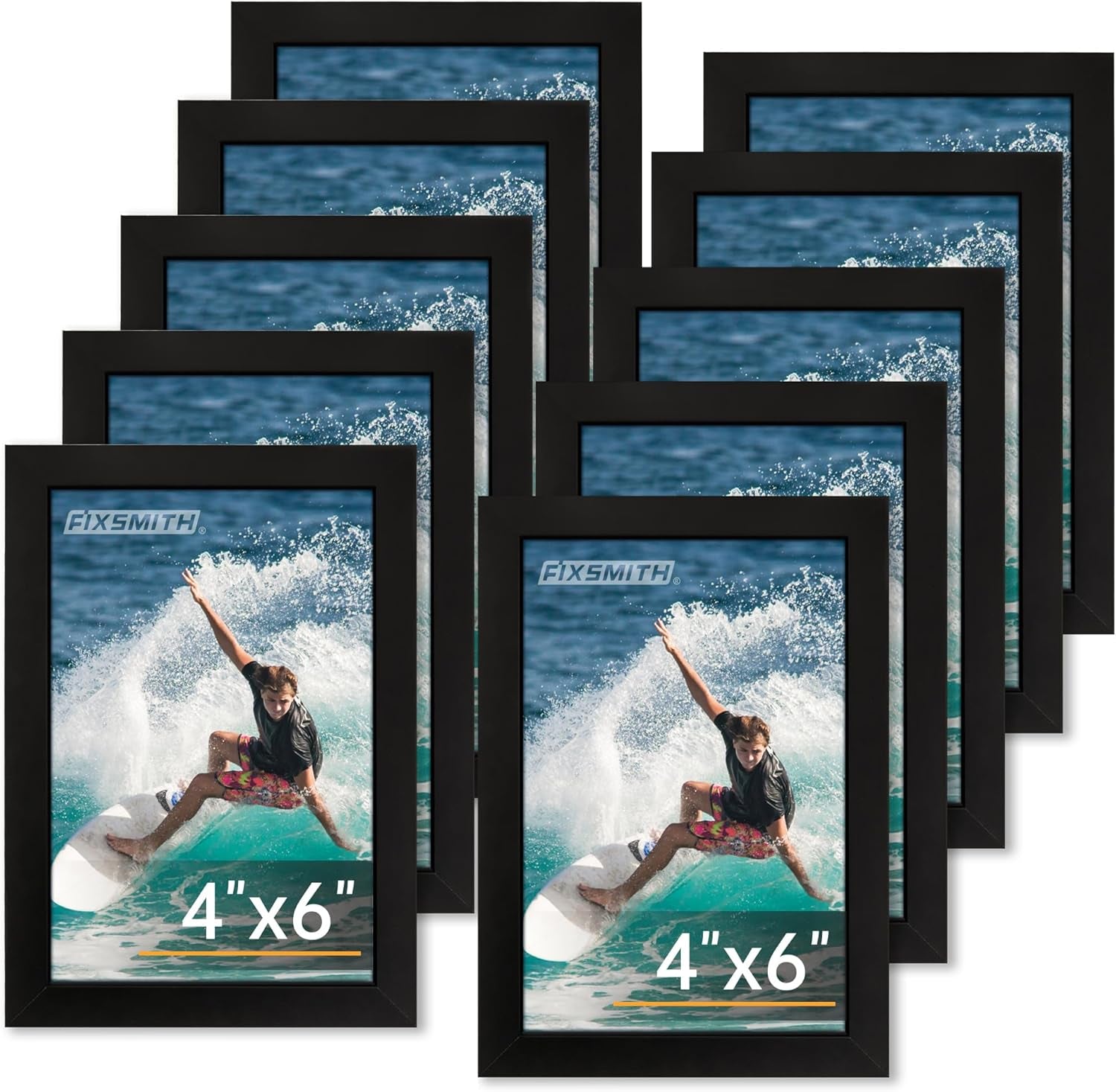 8x10 Picture Frames Set of 2 – Black Wall or Tabletop Display