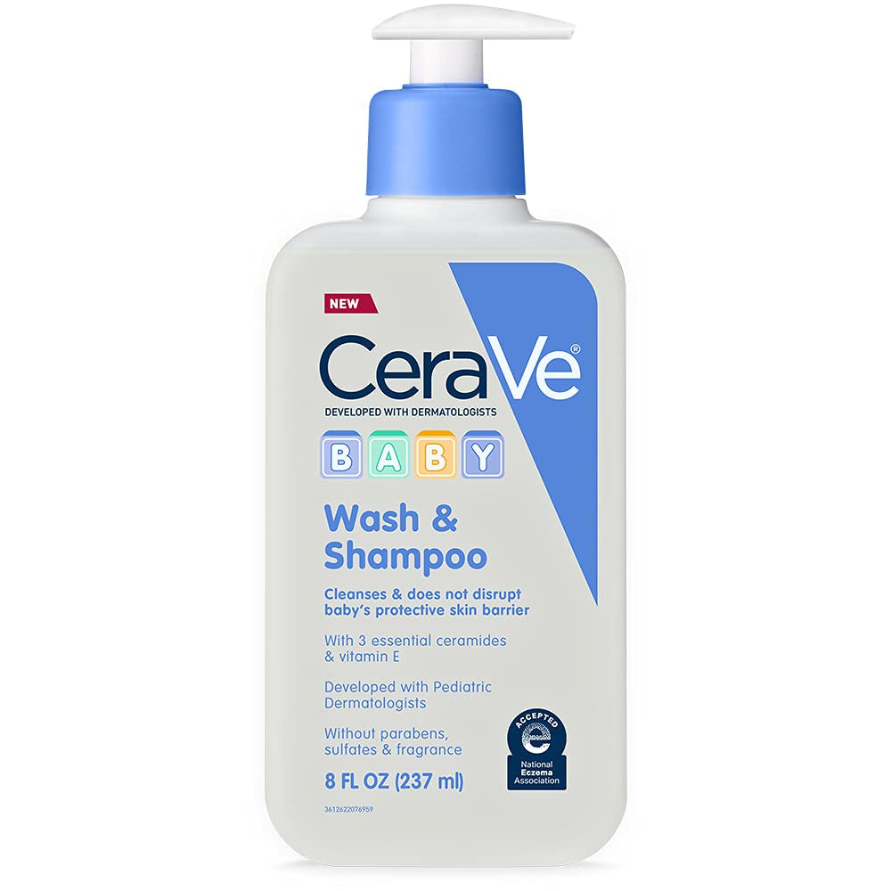 Baby Wash & Shampoo, Fragrance, Paraben, & Sulfate Free Shampoo for Tear-Free Baby Bath Time, 8 Ounce
