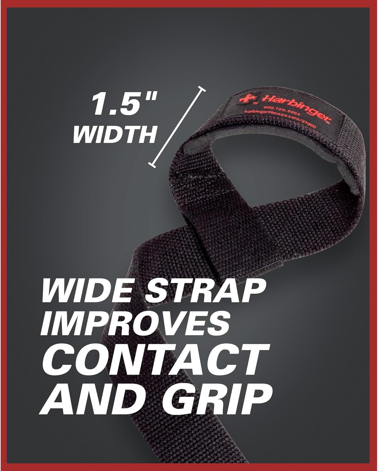 Padded Cotton Lifting Straps with Neotek Cushioned Wrist, 21.5 Inch Length, 1.5 Inch Width, Pair, Weightlifting Wrist Straps for Deadlifts and Strength Training