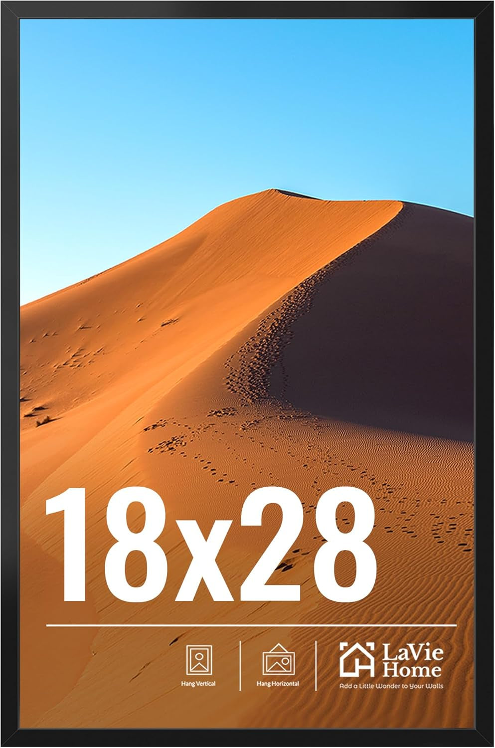 11x14 Black Picture Frame – Wall Display Classic Collection