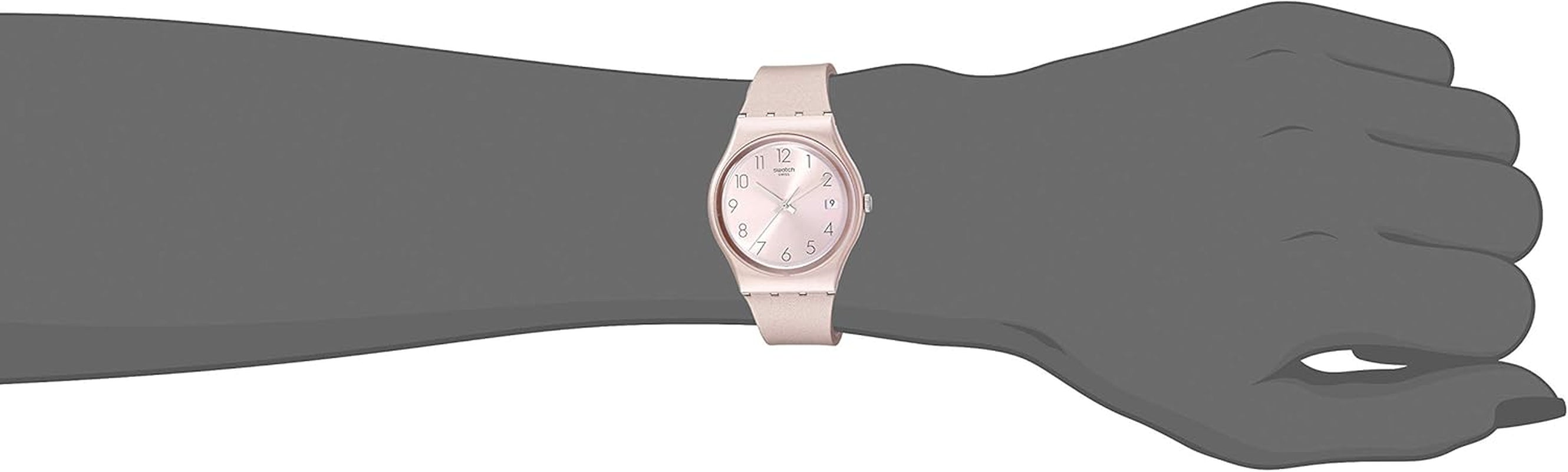 Gent Unisex Watch Casual Plastic Pink Quartz Waterproof Pinkbaya