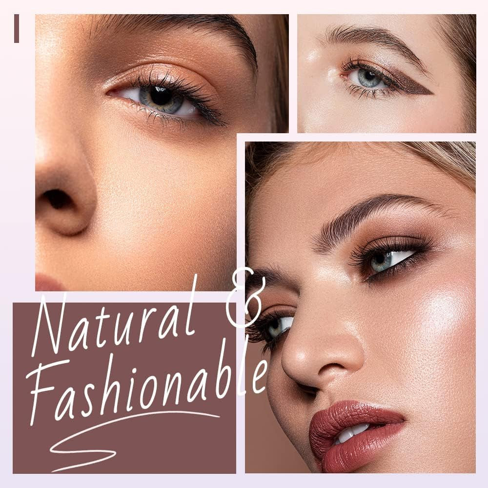 Folding Angle Scalloped Lash Brush, 2024 NEW Mascara Fan Brush for Lashes Eyelash Separator Tool, Eyelash Comb for Upper Lower Eye Lash Makeup Tools, Eye Makeup Fan Brush for Women (3 PCS)