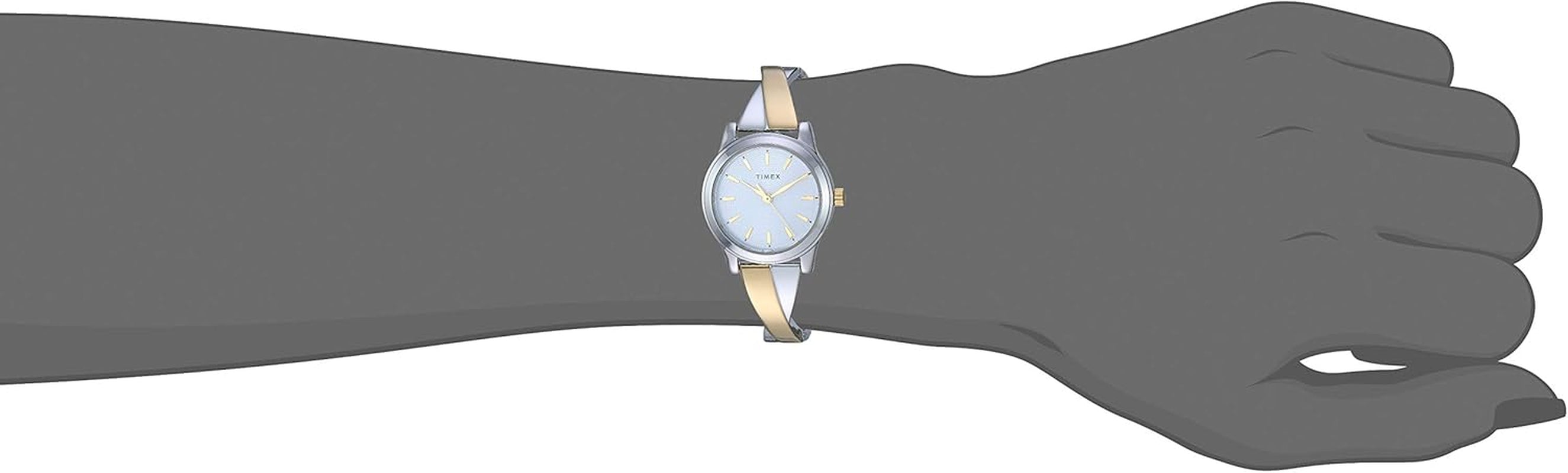 Women'S Stretch Bangle Crisscross 25Mm Watch