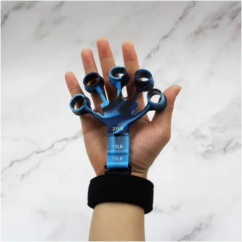 Finger Gripper Finger Exerciser Guitar Finger Exerciser 6 Resistant Levels Recovery Physical Tools Hand Strengthener for Patient