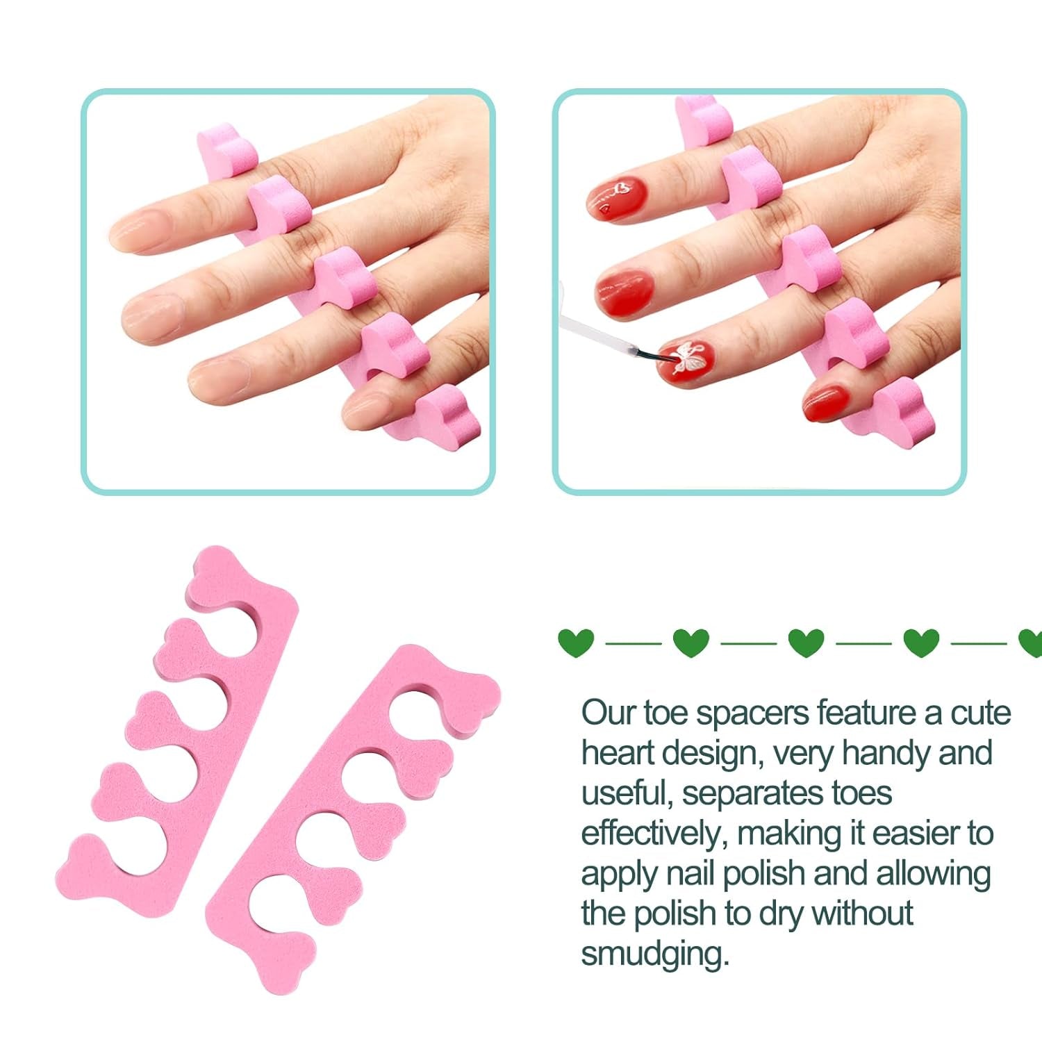 12Pcs Sponge Toe Separators Soft Finger Separators Toe Divider Spacer for Polishing Pedicure Manicure Coating Gel Painting Nail Art Beauty Accessories