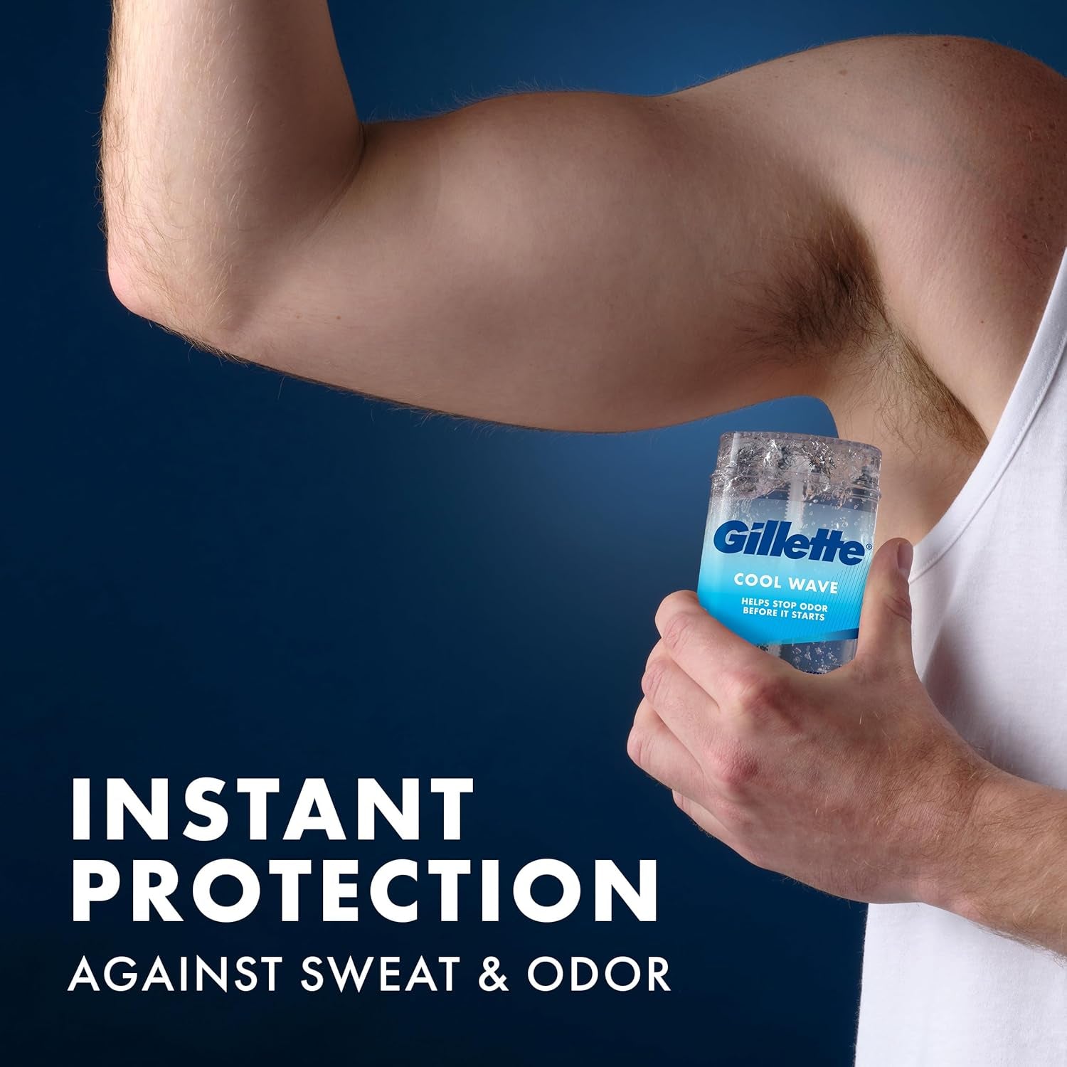 Antiperspirant and Deodorant for Men, 72Hr Clinical Strength Sweat & Odor Protection, Long Lasting Freshness, Anti-White Mark Technology, Clear Gel, Cool Wave Scent, 3.8 Oz (Pack of 4)