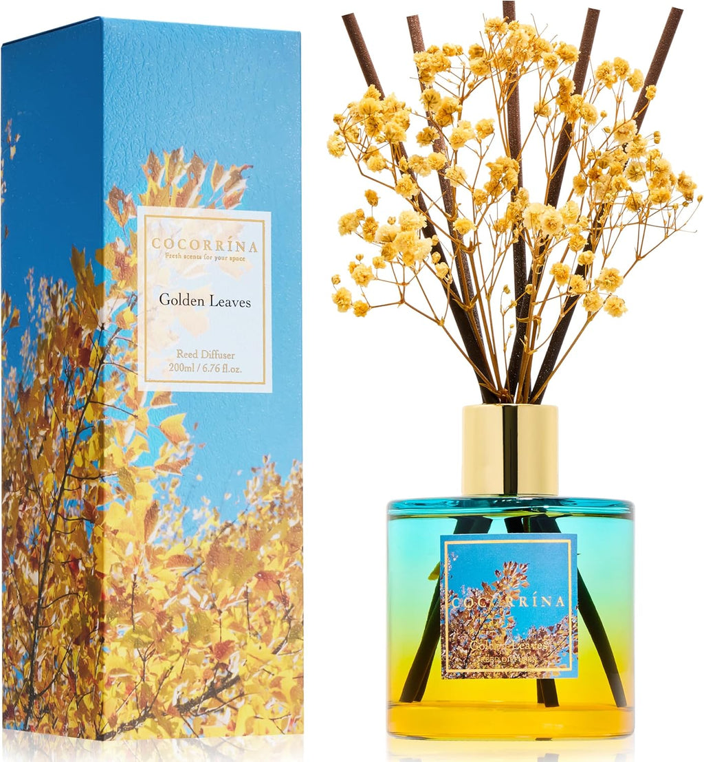 Reed Diffuser Set, Clean Linen 6.7 Fl Oz Scented Diffuser with Sticks Home Fragrance Reed Diffuser for Bathroom Shelf Decor