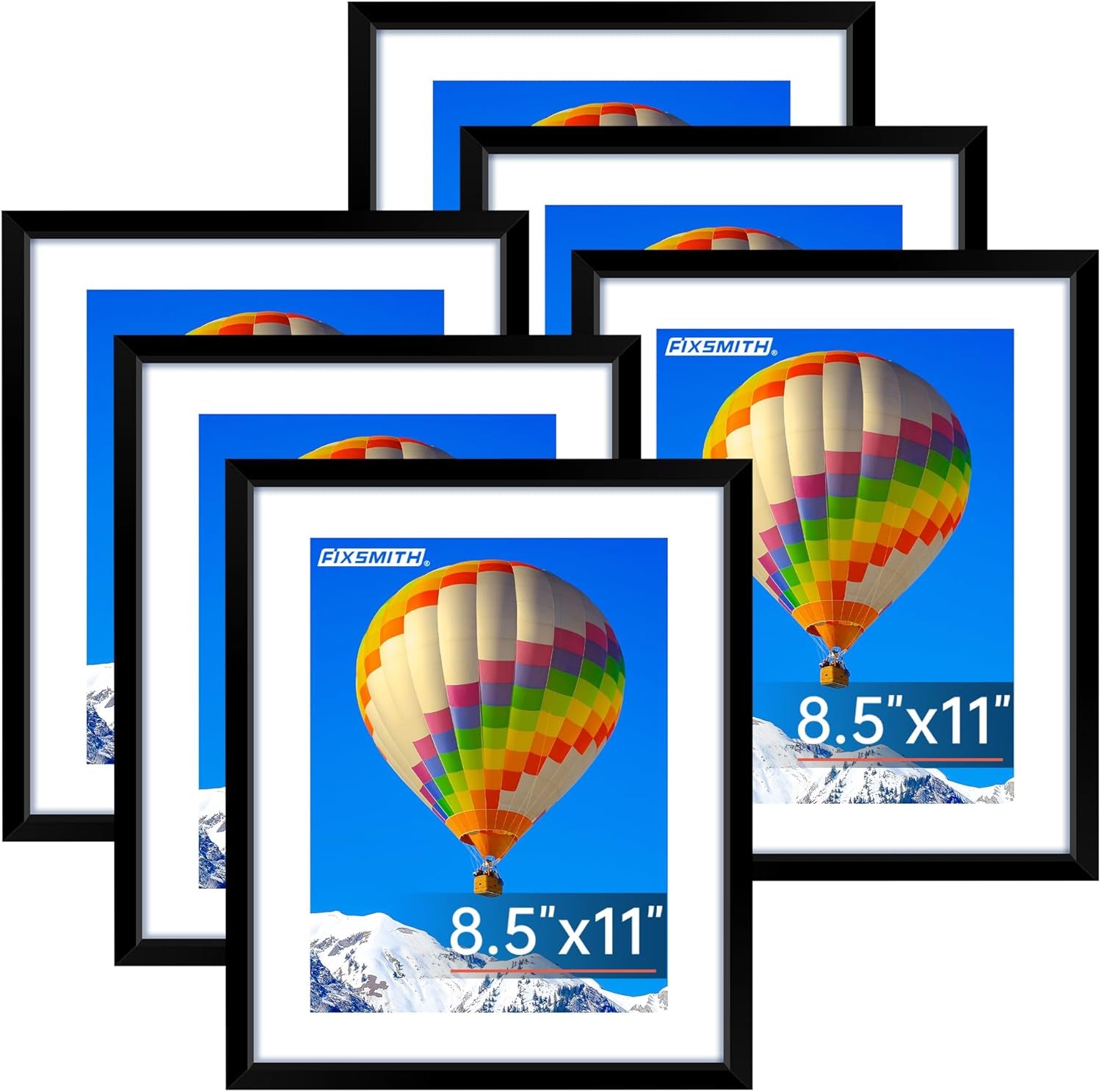 8x10 Picture Frames Set of 2 – Black Wall or Tabletop Display