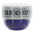 Delicia Drench by Sol De Janeiro 2.5 oz Body Butter jar for moisturizing and nourishing dry skin.