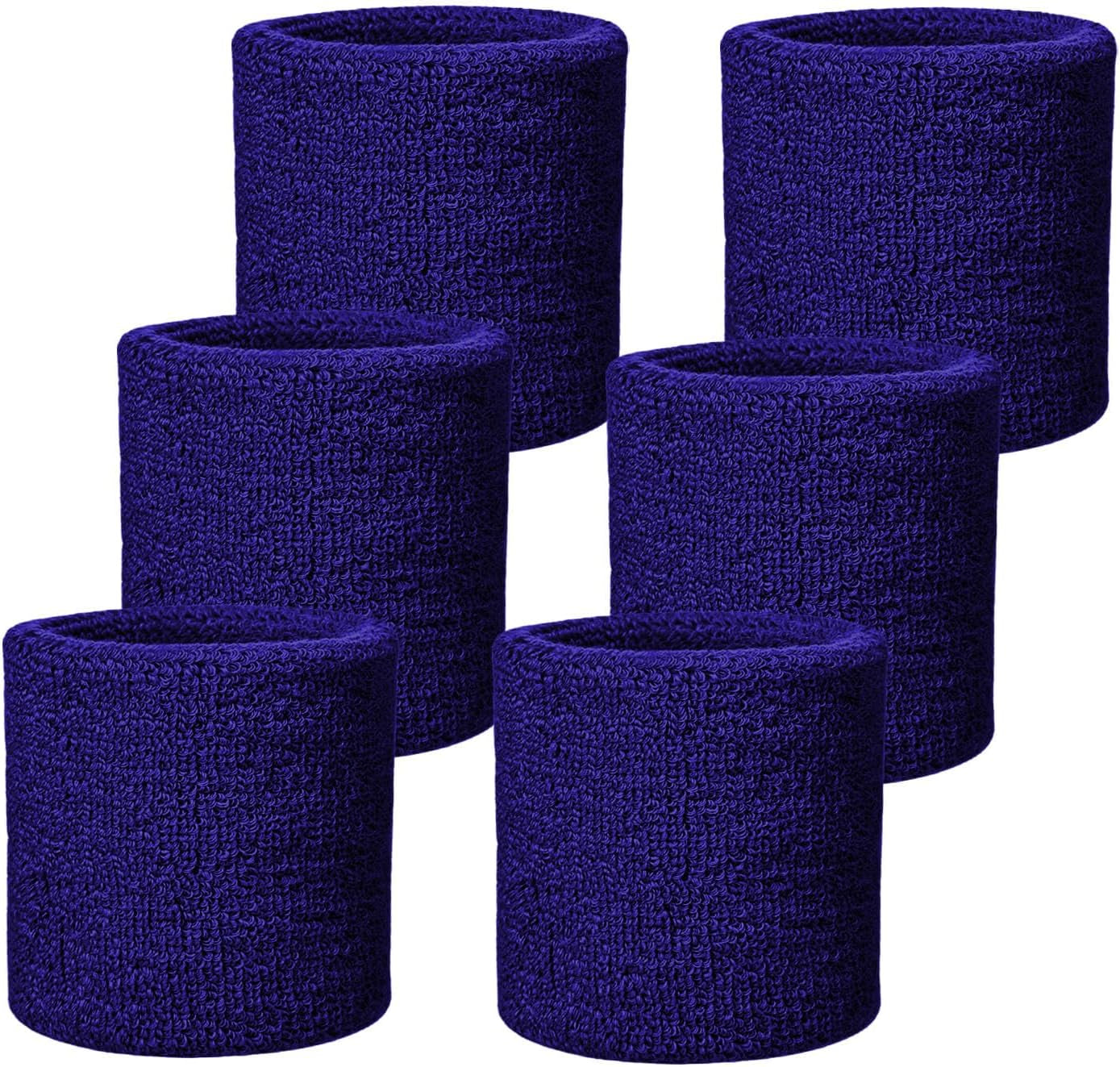 Wristbands Sweatbands for Men & Women, Breathable Tennis Wrist Bands Absorbent Sweat Band Multiuse Wristband for Basketball, Running, Gym, Working Out