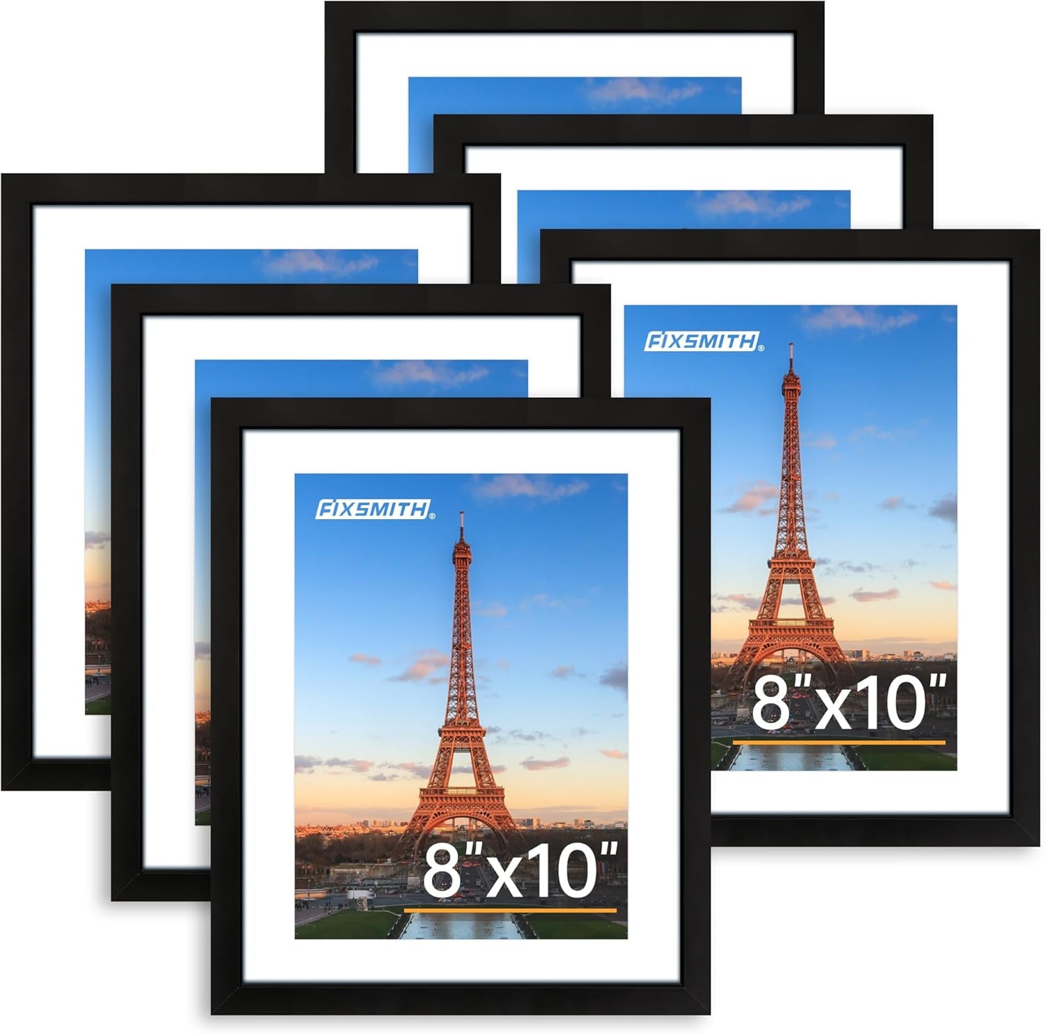 8x10 Picture Frames Set of 2 – Black Wall or Tabletop Display