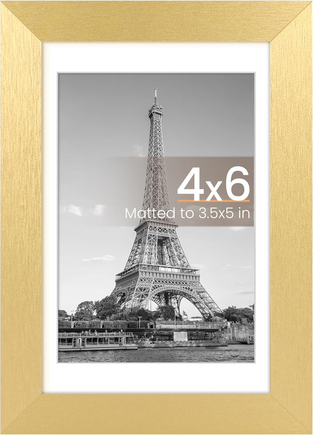 8.5x11 Black Picture Frame – Wall Hanging Display with Mat