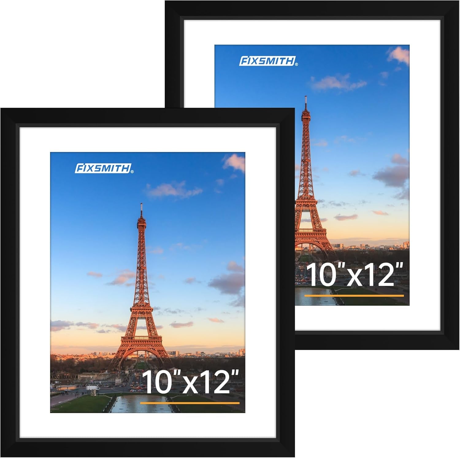 8x10 Picture Frames Set of 2 – Black Wall or Tabletop Display