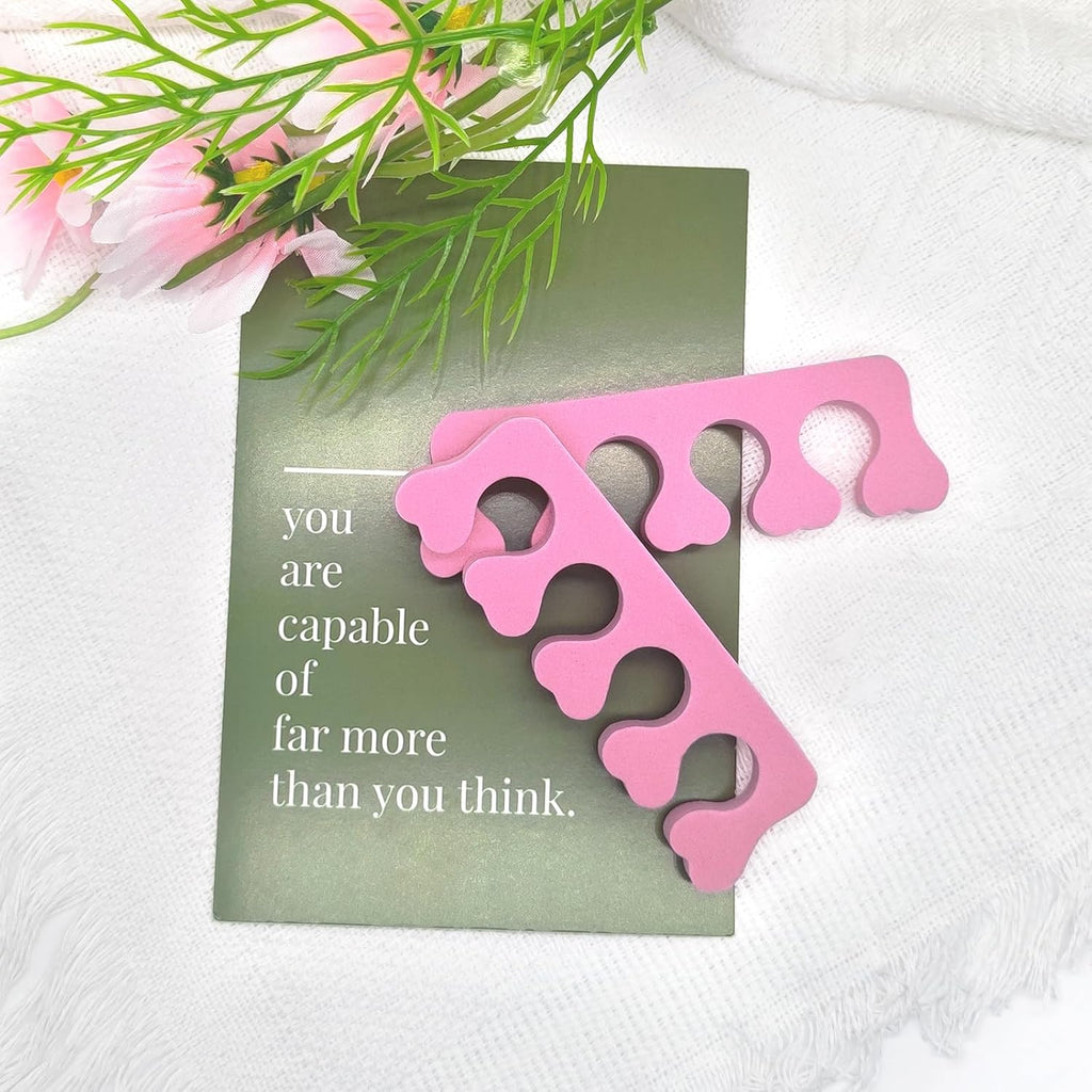 12Pcs Sponge Toe Separators Soft Finger Separators Toe Divider Spacer for Polishing Pedicure Manicure Coating Gel Painting Nail Art Beauty Accessories