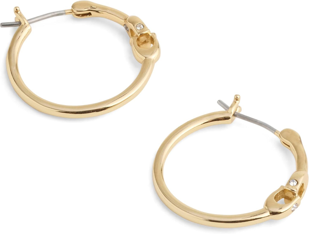COACH Women'S Signature Hoop Earrings
