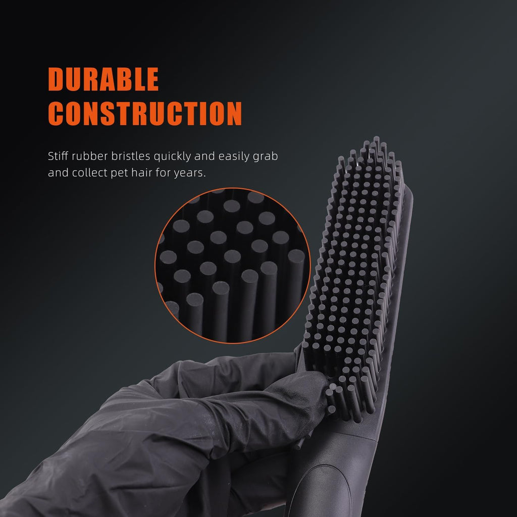 Pet Hair Brush, 2Pcs Pet Hair Removal Brush,Triangular Wedge Tip,Rubber Bristles to Trap and Remove Hair,Metal-Free Design,Ergonomic Design Great for Cars,Trucks,Suvs,Rvs, Home,Furniture&More