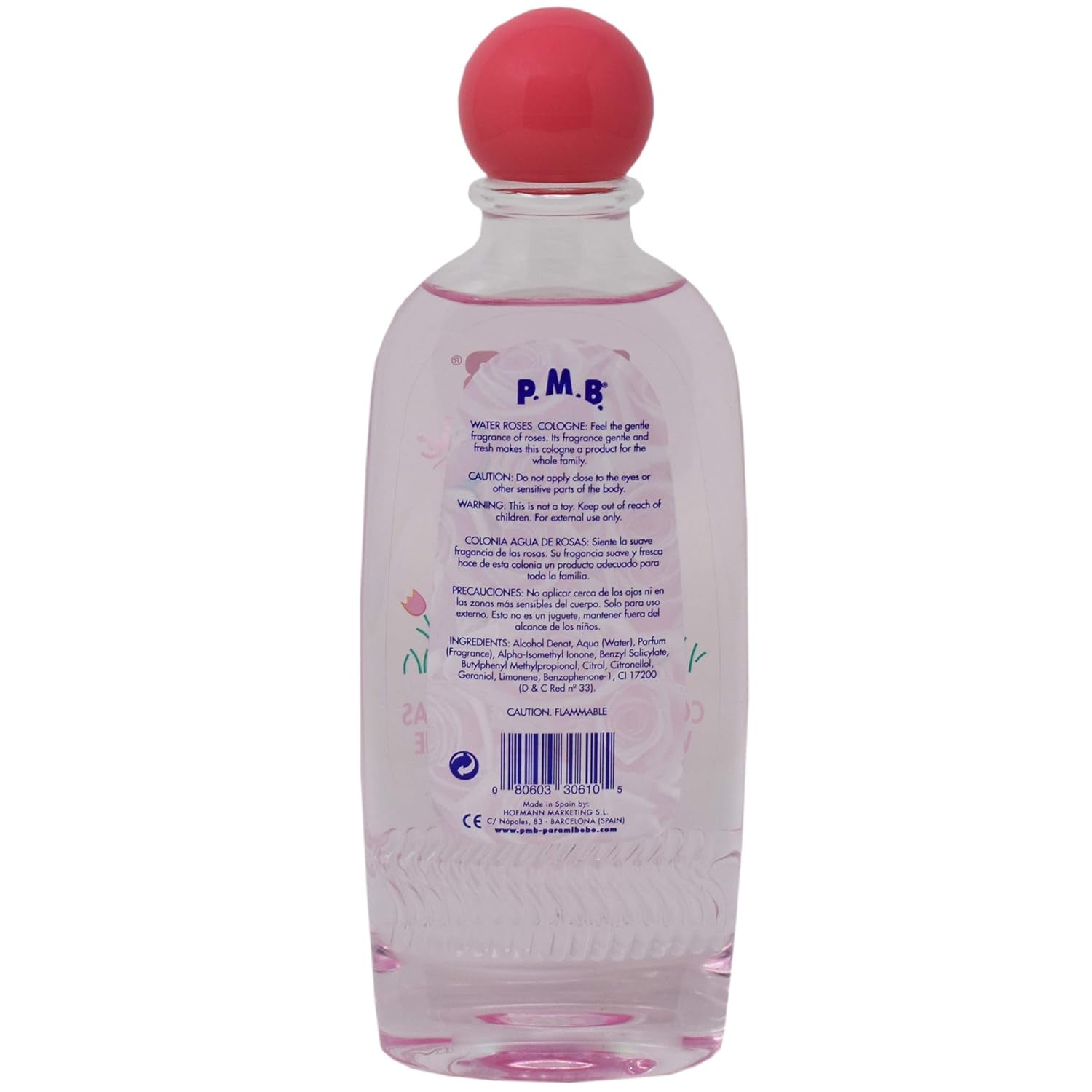 Colonia Agua De Rosas (Water Roses Cologne) 8.3Oz