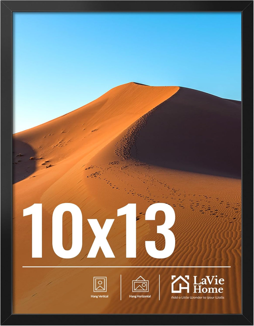 11x14 Black Picture Frame – Wall Display Classic Collection