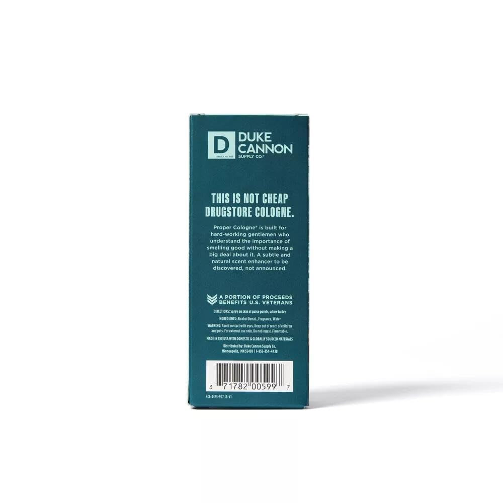 Duke Cannon Proper Cologne Seawolf | Men'S Eau De Parfum | Driftwood and Coastal Air | Subtle, Fresh Long-Lasting Scent | 1.7 Fl Oz