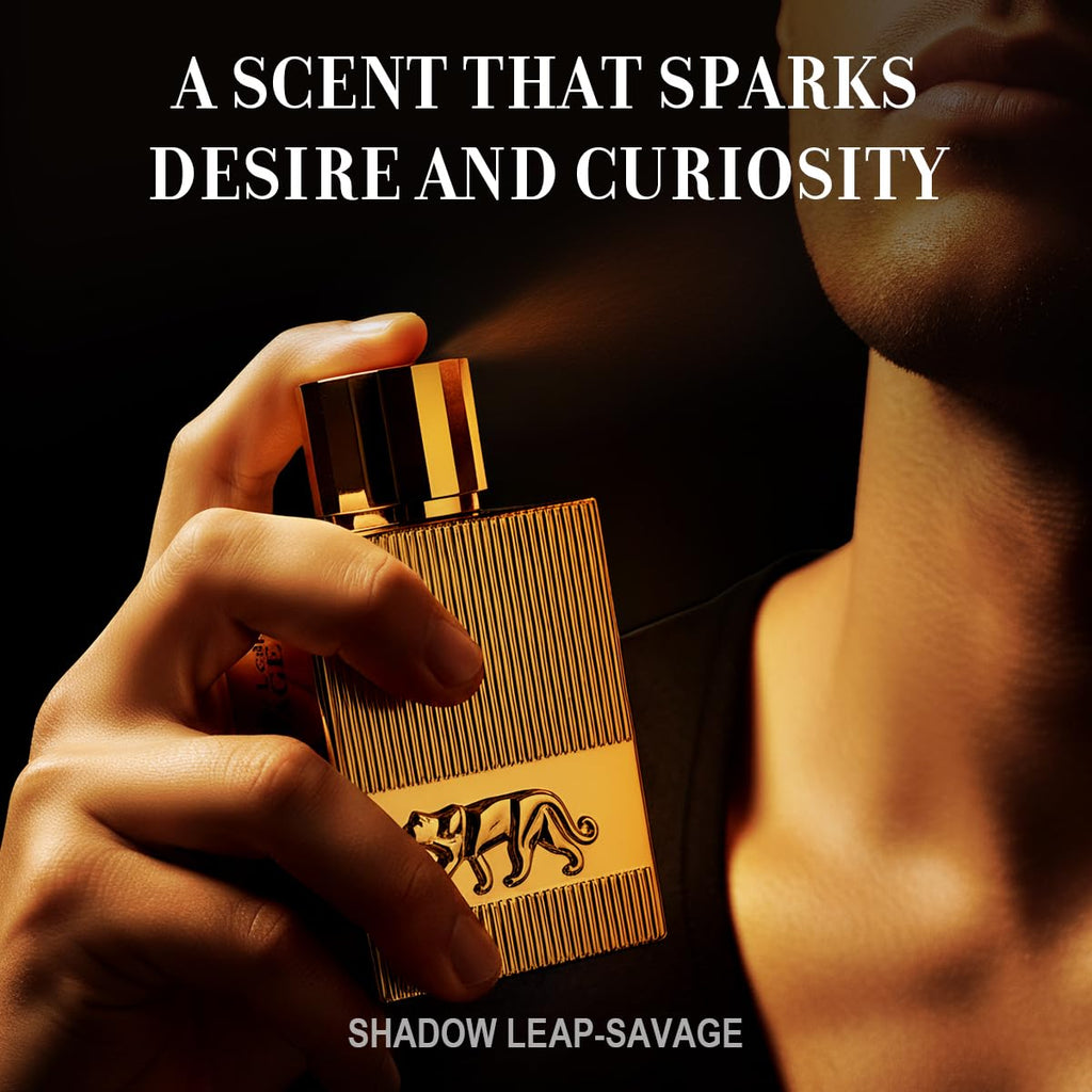 Shadow Leap - Savage Eau De Parfum Opulent & Confident | Gold Bar Vibe | Blood Mandarin/Leather, Long-Lasting Spicy Woody Citrus Perfumes for Men 100Ml 3.4 Fl. Oz