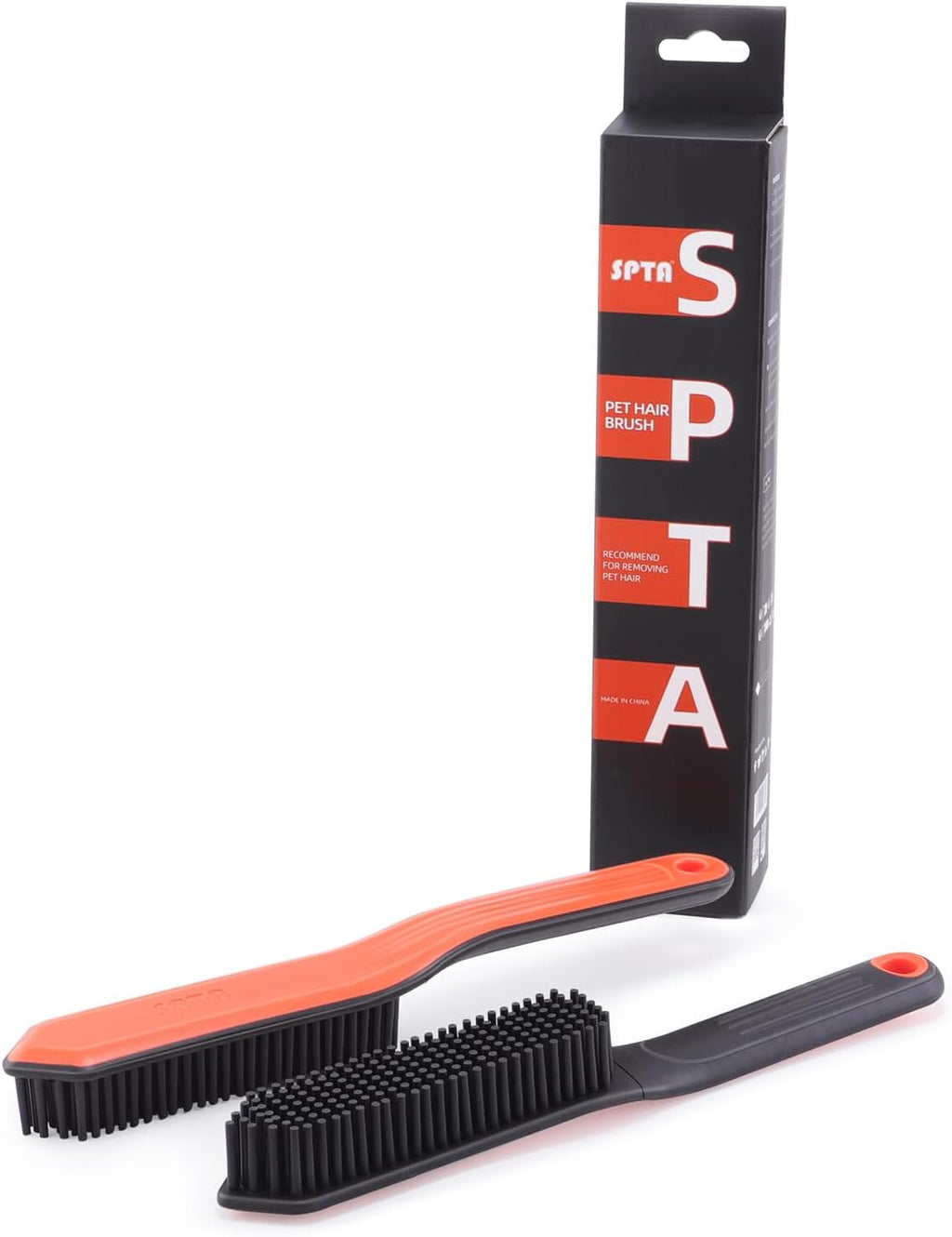 Pet Hair Brush, 2Pcs Pet Hair Removal Brush,Triangular Wedge Tip,Rubber Bristles to Trap and Remove Hair,Metal-Free Design,Ergonomic Design Great for Cars,Trucks,Suvs,Rvs, Home,Furniture&More