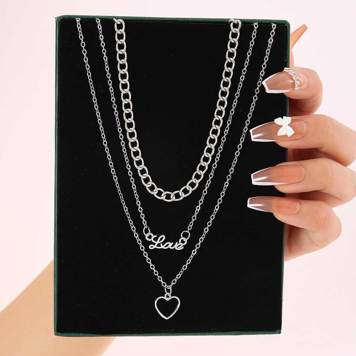 60 PCS Gold Jewelry Set with Multi-Layered Bracelet Necklace, Dangle Earrings, Stackable Ring for Women Valentine Anniversary Jewelry Pack Gifts for Her