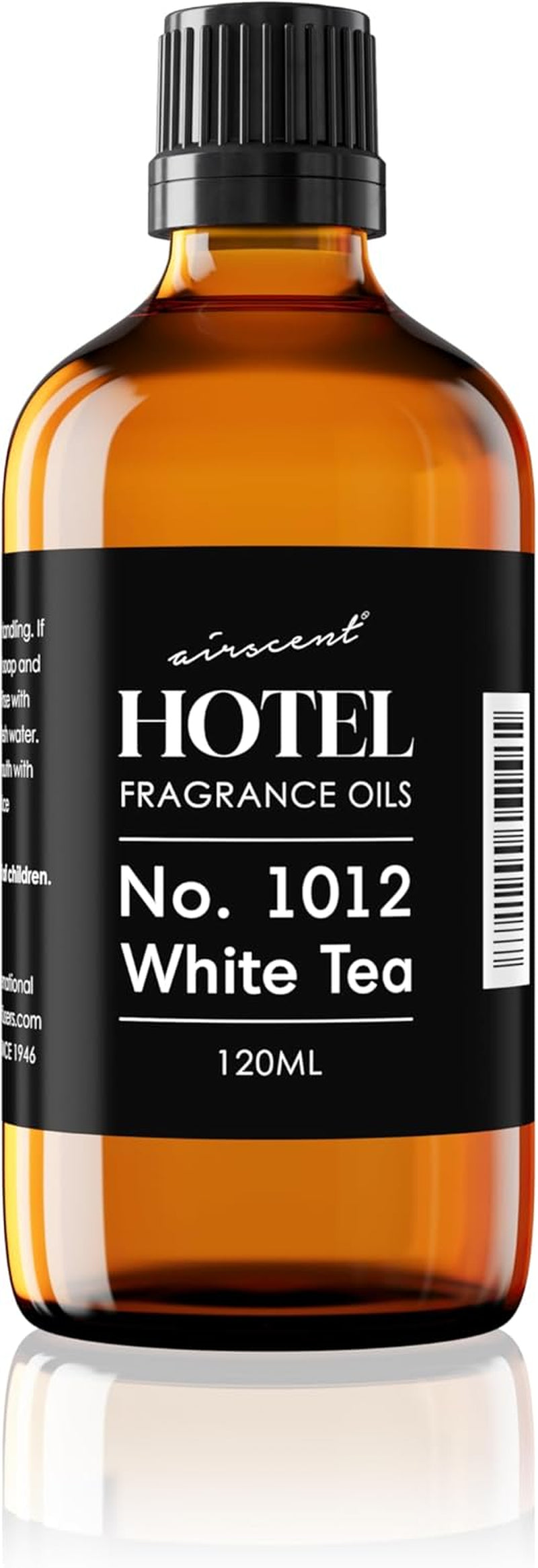 Airscent Hotel Diffuser Oil No. 1012 Inspired by the White Tea Hotel Scent - Premium Fragrance Oil for Ultrasonic and Waterless Diffusers and Crafting - 10 Ml, 0.34 Fl Oz Glass Dropper Bottle