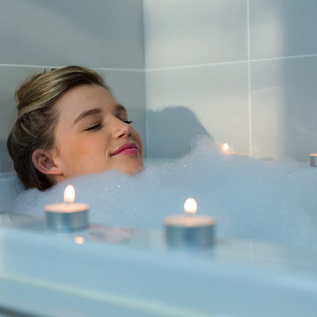 Homelights Unscented White Tealight Candles -100 Pack, 6 to 7 Hour Burn Time Smokeless, Mini Votive Paraffin Candles with Cotton Wicks for Shabbat, Weddings, Christmas, Home Decor