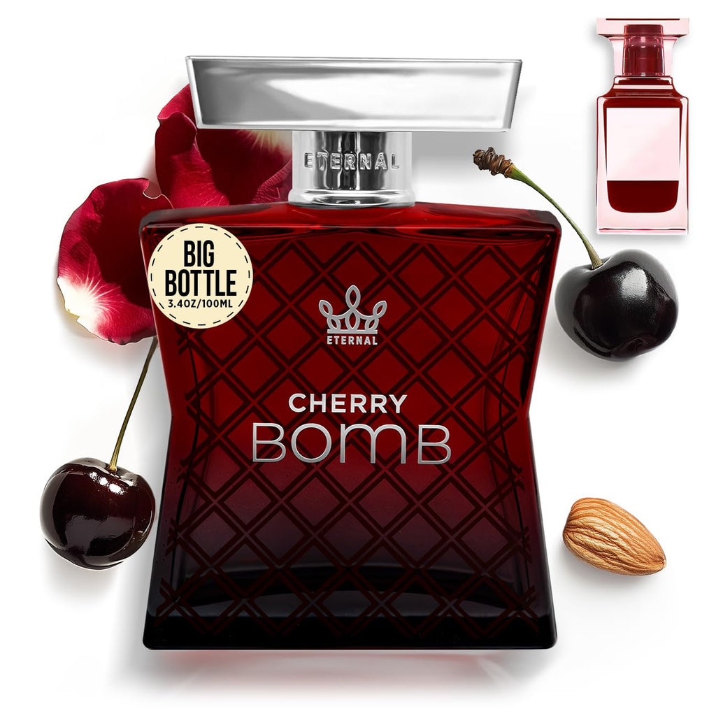 - Eternal Cherry Bomb - Inspired by Lost Luxury Cherry Perfume - 3.4 Oz (100Ml) - Eau De Parfum - Long-Lasting - Vegan - Clean Ingredients - Unisex Perfume - 2000 Sprays per Bottle