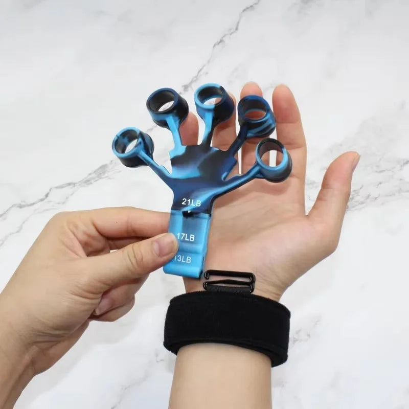 Finger Gripper Finger Exerciser Guitar Finger Exerciser 6 Resistant Levels Recovery Physical Tools Hand Strengthener for Patient