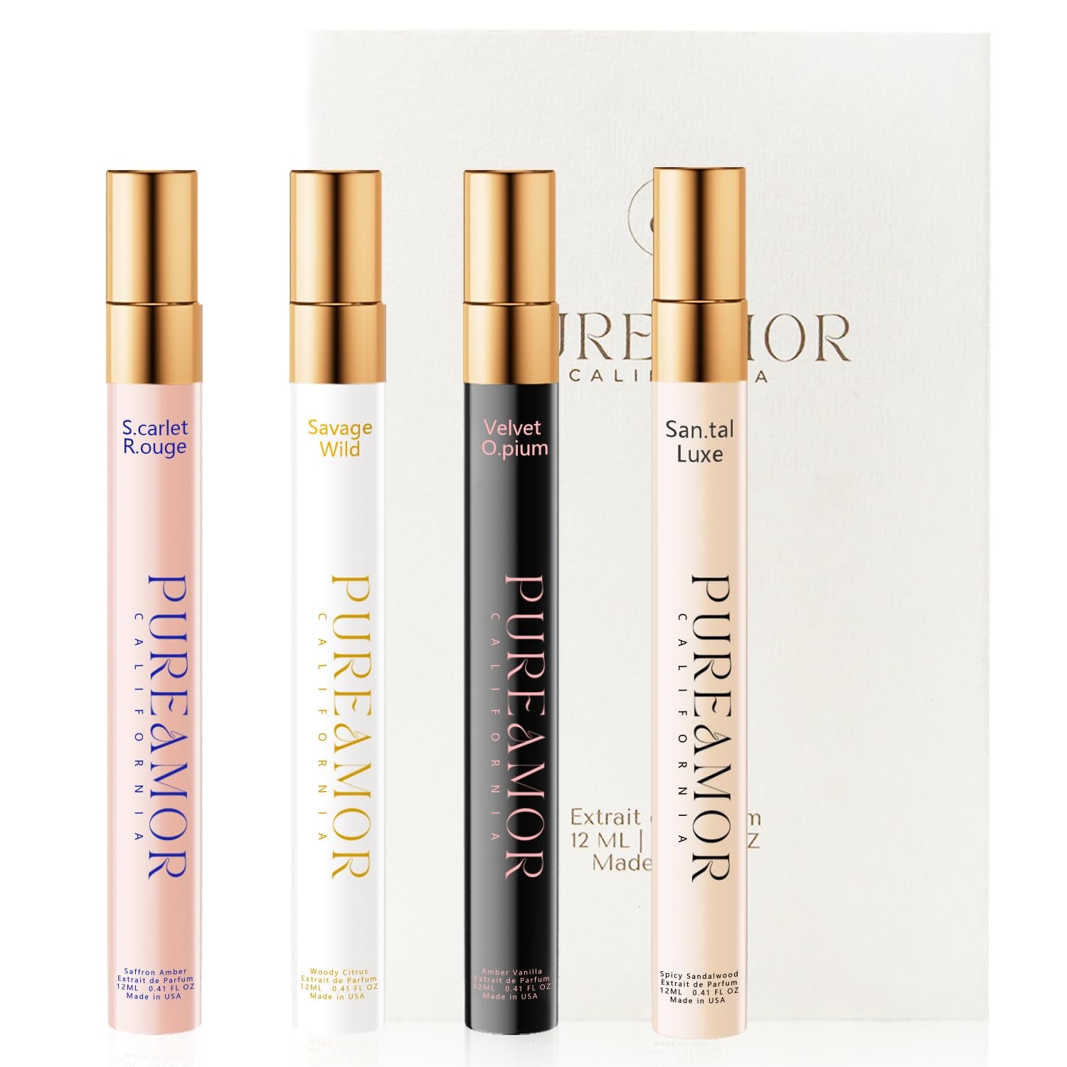 Pheromones Perfumes for Women, Amber Vanilla Perfume, Long Lasting Eau De Parfum, Premium Sent Blend Cologne for Men & Women, 0.41 Fl.Oz Travel Size Perfumes Spray