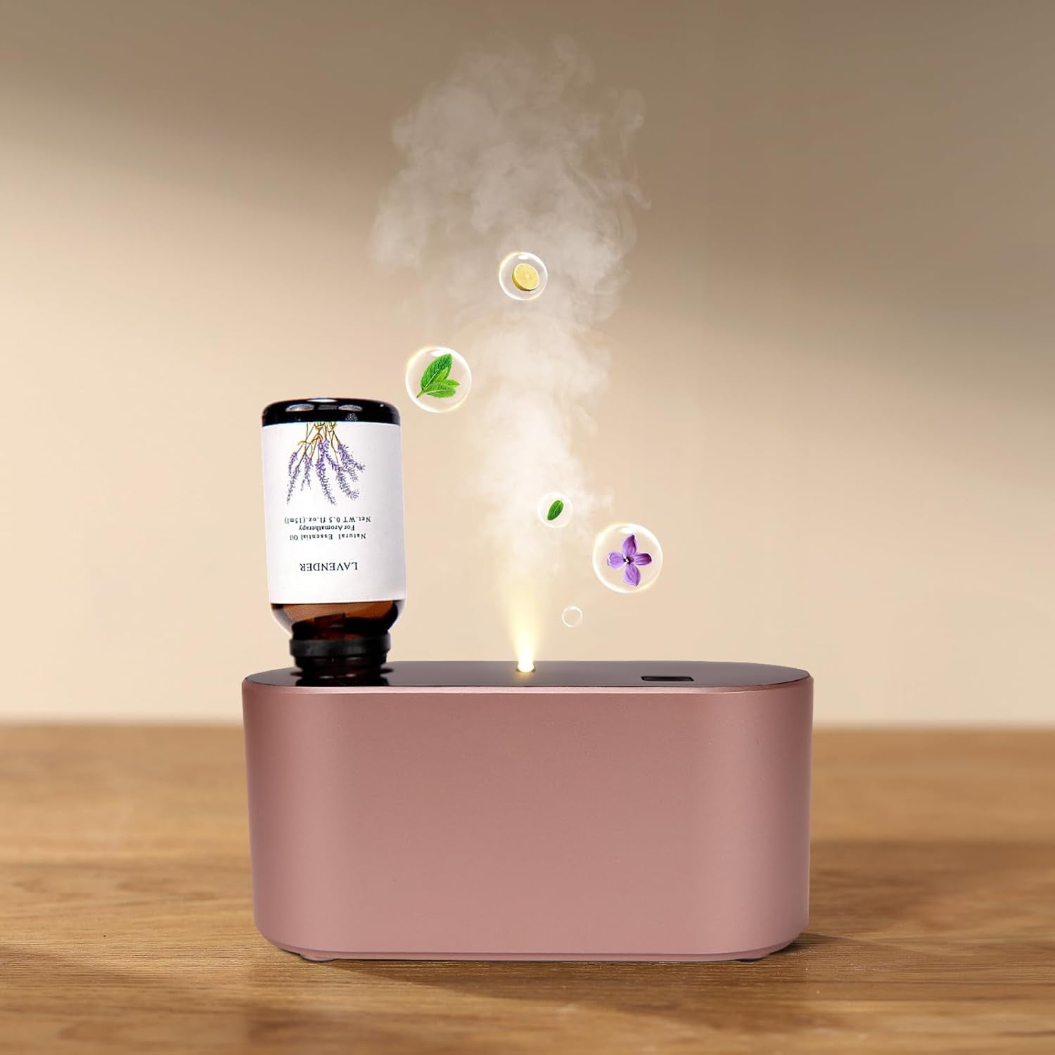 Waterless Diffuser for Home Essential Oil Diffuser, Aromatherapy Diffuser, Portable Scent Diffusers, 3 Mist Modes, Cycle Start for Bedroom, Office Studio 350-700 Sq. Ft Black