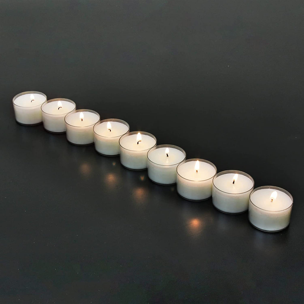 96 Pack Unscented White Tealight Candles – 6-7 Hour Burn